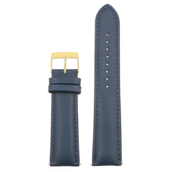 Classic Stitched Leather Strap For MoonSwatch #38