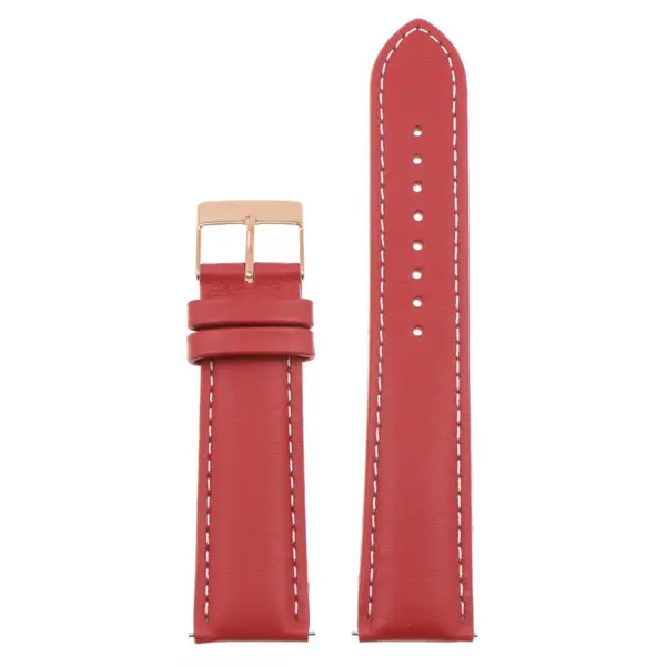 Classic Stitched Leather Strap For MoonSwatch #34