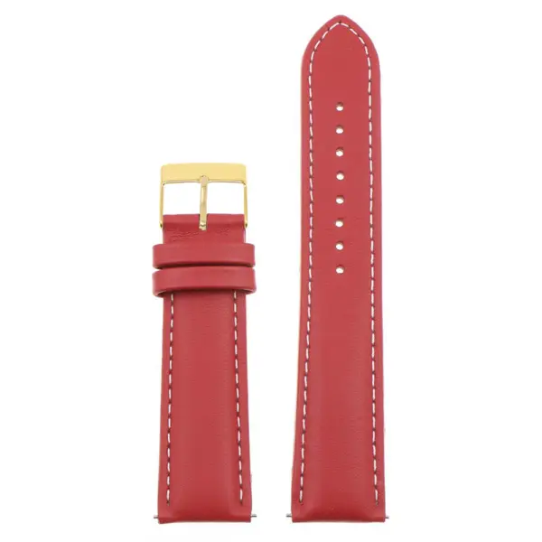 Classic Stitched Leather Strap For MoonSwatch #33