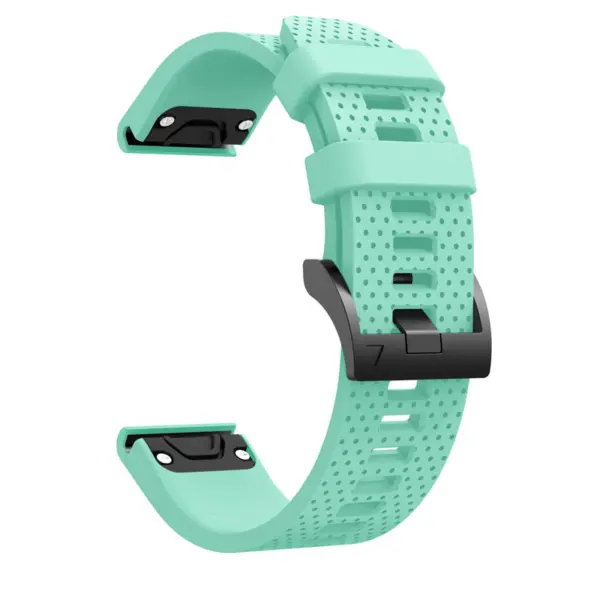 g.r71.11a Alternate Aqua StrapsCo Silicone Strap for Garmin Fenix 5S Rubber Watch Band 1