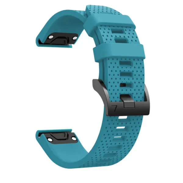 g.r71.5 Alternate Blue StrapsCo Silicone Strap for Garmin Fenix 5S Rubber Watch Band 1