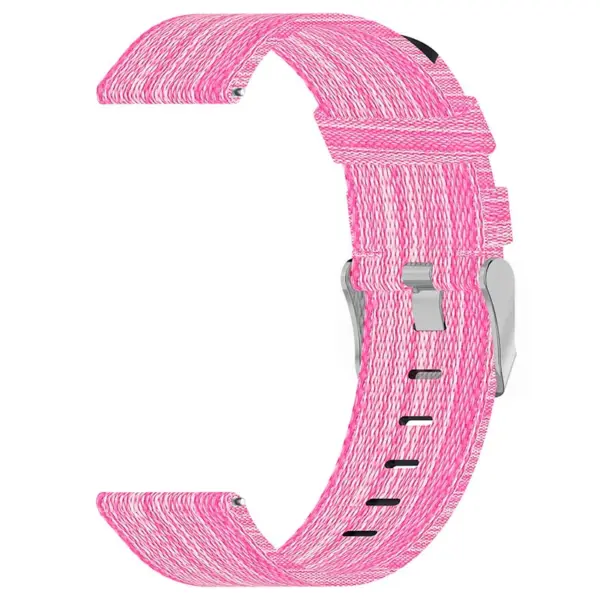s.ny6 .13 Inside Pink StrapsCo Nylon Canvas Watch Band Strap