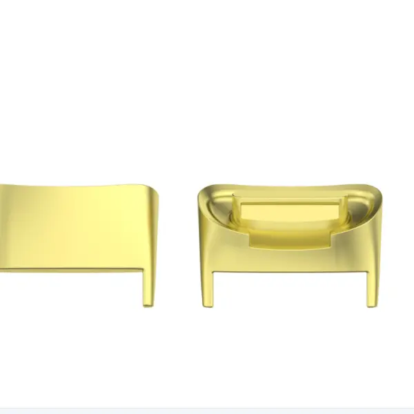 Fb.ad6.yg Main Yellow Gold StrapsCo Strap Adapter For Fitbit Charge 5 Stainless Steel Metal 18mm
