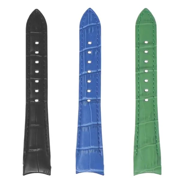 DASSARI Fitted Leather Croc Band For Rolex #3