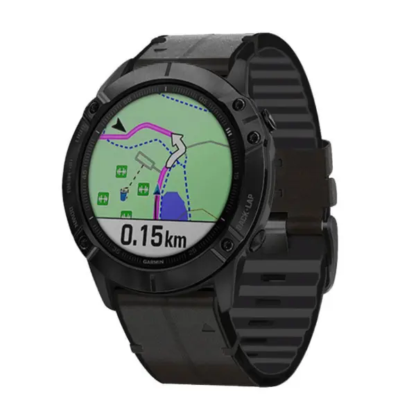 Leather Hybrid Strap For Garmin Instinct #4