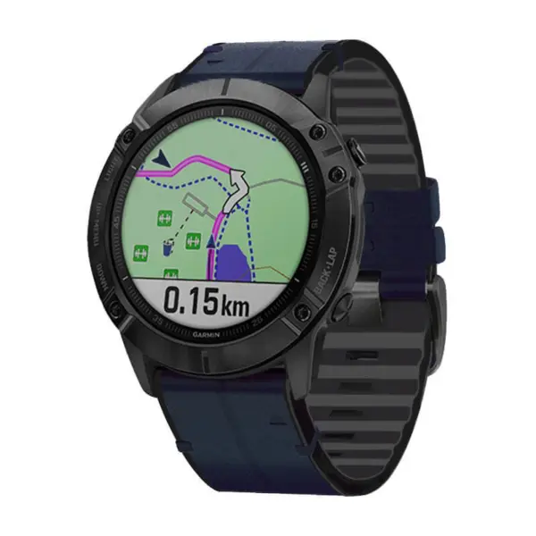 Leather Hybrid Strap For Garmin Instinct #5