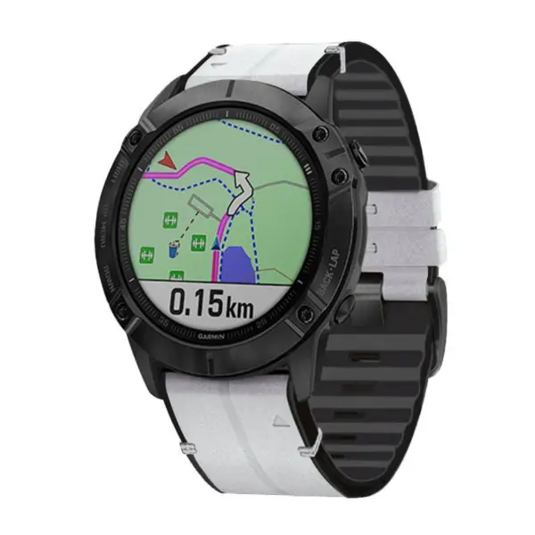 Leather Hybrid Strap For Garmin Instinct #6