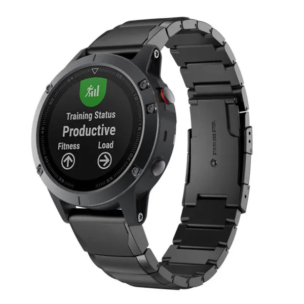 g.m10 mb Stainless Steel Modern Bracelet Band for Garmin Fenix 5 forerunner 935 in Matte Black 1