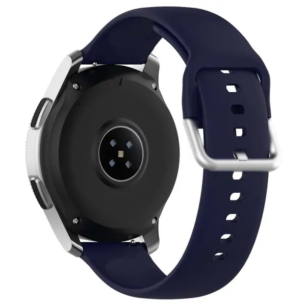 S.r20.5 Back Dark Blue StrapsCo Buckle And Tuck Silicone Rubber Watch Band Strap For Samsung Galaxy Watch Active Gear 20mm 22mm