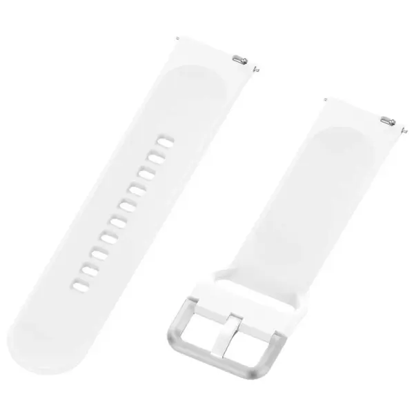 S.r20.22 Angle White StrapsCo Buckle And Tuck Silicone Rubber Watch Band Strap For Samsung Galaxy Watch Active Gear 20mm 22mm
