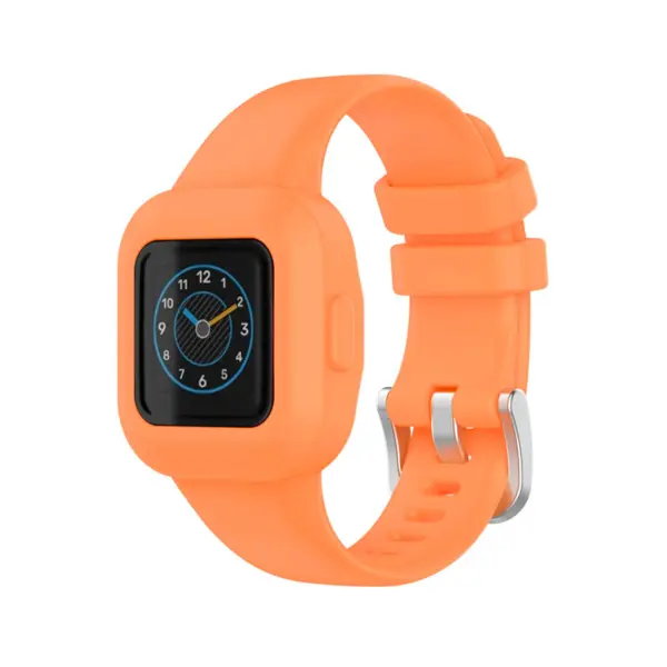 g.r67.12 Main Orange StrapsCo Rubber Strap for Garmin Vivofit Jr. 3 Silicone Smartwatch Band