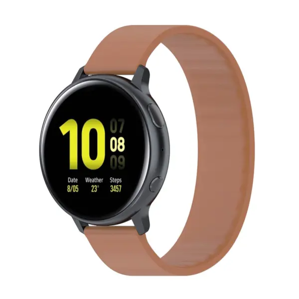 g.r57.2.18 Main Brown StrapsCo Silicone Strap for Garmin Venu 2S Vivomove 3S Vivoactive 4S