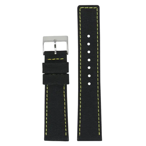 Ny1.1.10 Up Black & Yellow DASSARI Nylon Quick Release Watch Band Strap
