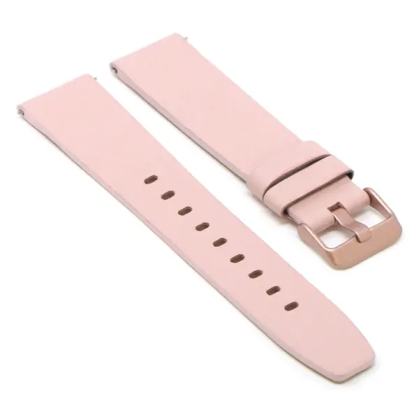 Fb.l24.13.rg Angle Pink (Rose Gold Buckle) StrapsCo Textured Leather Watch Band Strap For Rose Fitbit Versa Versa 2 Lite