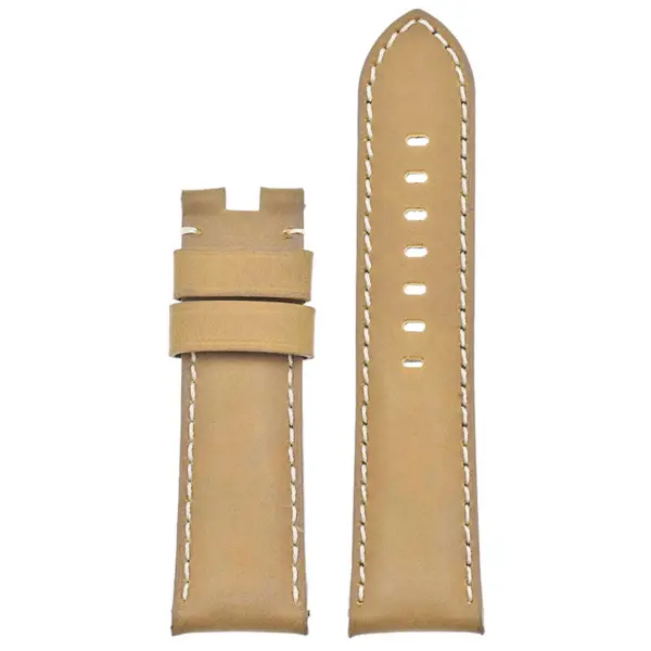 ps3.17 Up Khaki Salvage Leather Panerai Watch Band Strap For Deployant Clasp