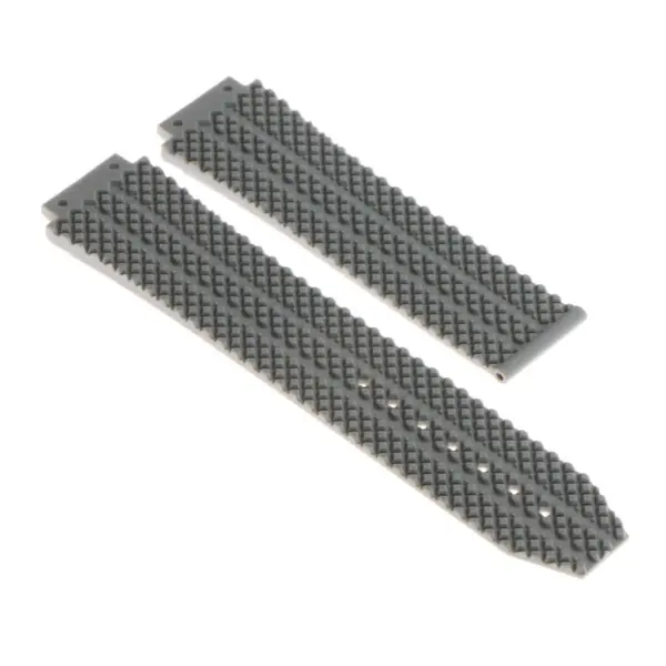 R.hb1.7 Silicone Rubber Strap For Hublot In Grey