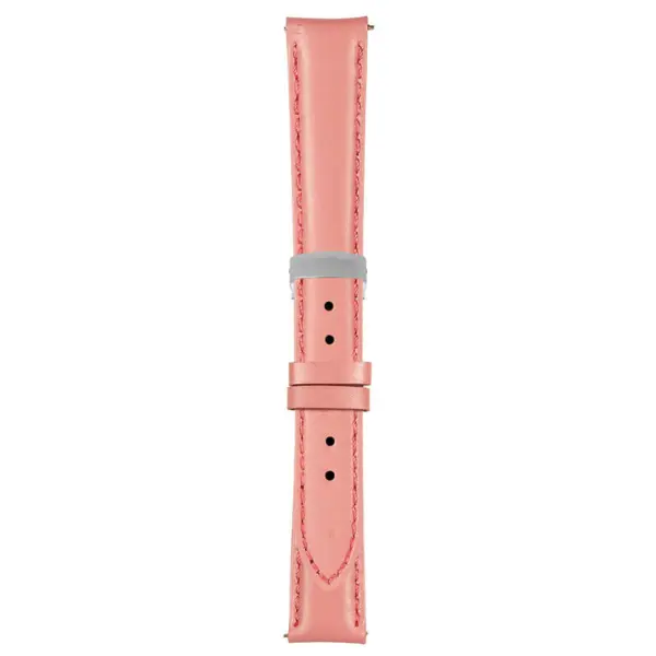 Dark Pink Classic Women's Strap with Deployant Brushed Silver Clasp