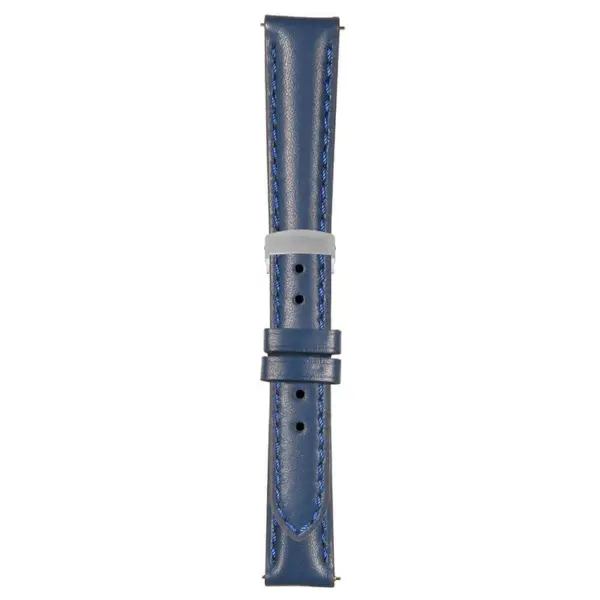 Blue Classic Women's Strap with Deployant Brushed Silver Clasp
