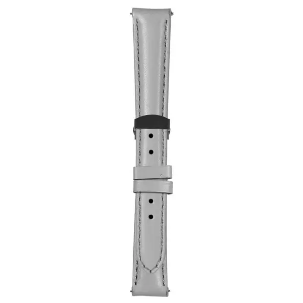 Light Grey Classic Women's Strap with Deployant Matte Black Clasp