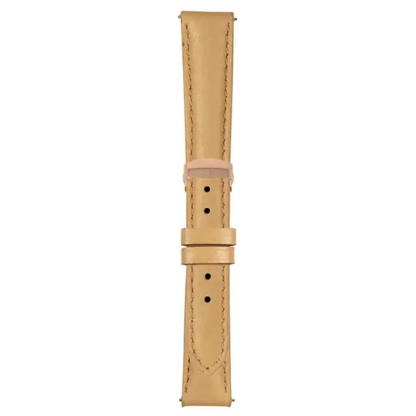 Beige Classic Women's Strap with Deployant Rose Gold Clasp