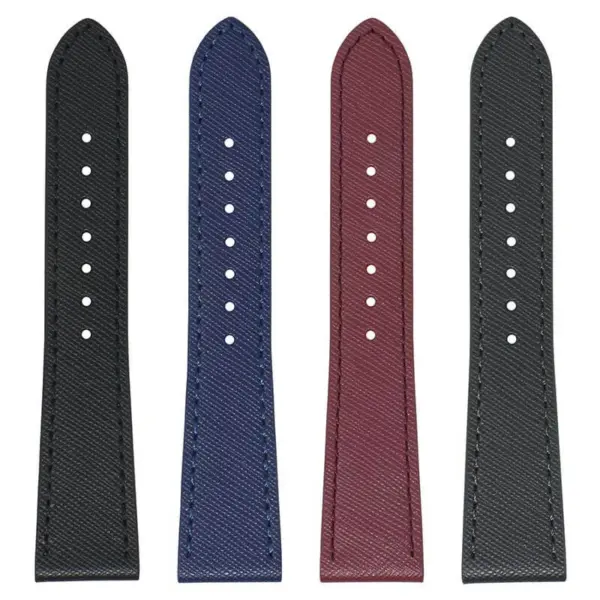 St31 All Colors DASSARI Saffiano Leather Watch Band Strap 8mm 10mm 12mm 14mm 16mm 18mm 19mm 20mm 21mm 22mm 23mm 24mm