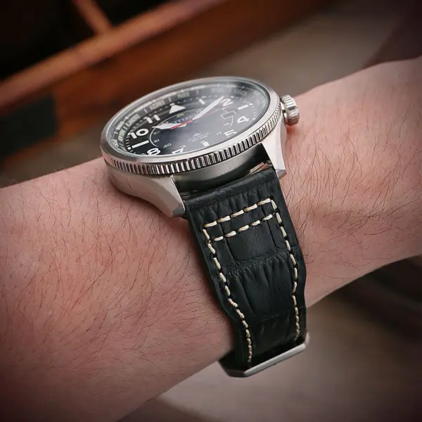 iw12 Lifestyle DASSARI Alligator Pilot Strap IWC Quick Release 20mm 21mm 22mm