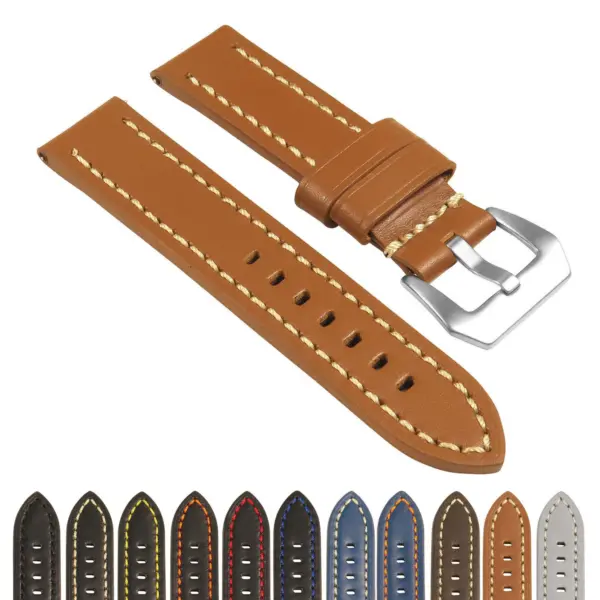 Rugged Leather Strap  For Garmin Vivoactive 5 #1