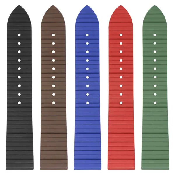 fk9 All Color StrapsCo DASSARI Groove Stripe FKM Rubber Sport Strap Watch Band