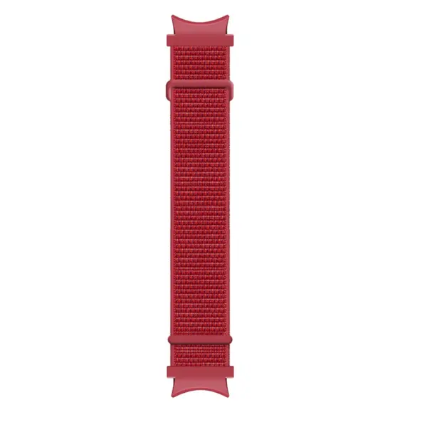 s.ny7 .6 Red Main StrapsCo Hook and Loop Nylon Strap for Samsung Galaxy Watch 4