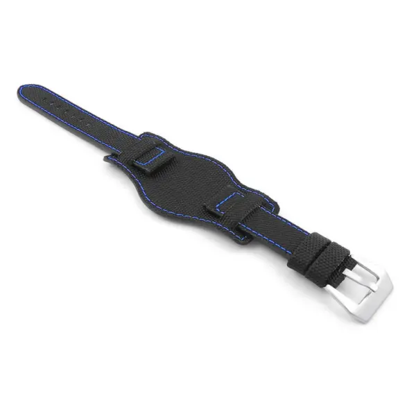 P613.1.5 Angle Black (Blue Stitching)
