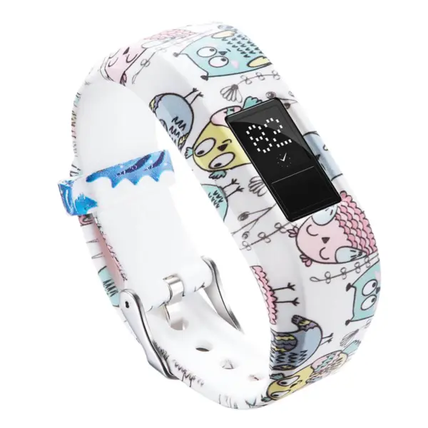 G.r23.a Patterned Silicone Braclet For Garmin Vivofit 3 Cartoon Owls