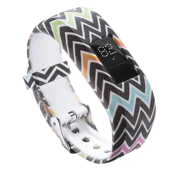 G.r23.n Patterned Silicone Braclet For Garmin Vivofit 3 Chevrons