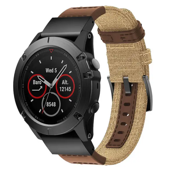 Rugged Canvas Band For Garmin QuickFit 26 Devices #12