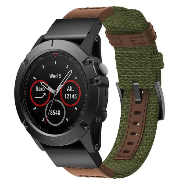 Rugged Canvas Band For Garmin QuickFit 26 Devices #13