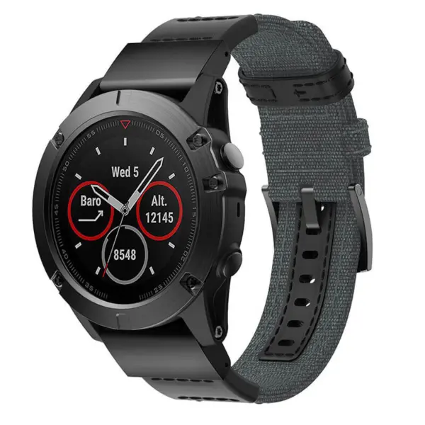 Rugged Canvas Band For Garmin QuickFit 26 Devices #14