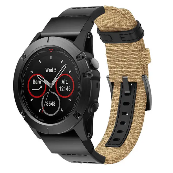Rugged Canvas Band For Garmin QuickFit 26 Devices #16