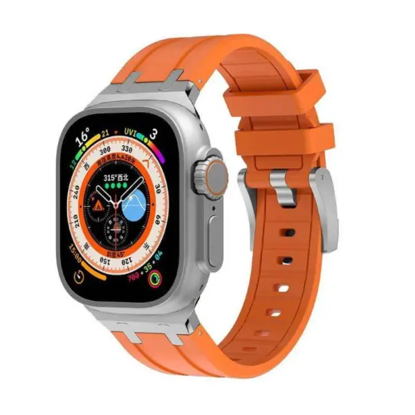 a.r23.12.ss Front orange StrapsCo Vector Band For Apple Watch 38mm 40mm 41mm 42mm 44mm 45mm 49mm
