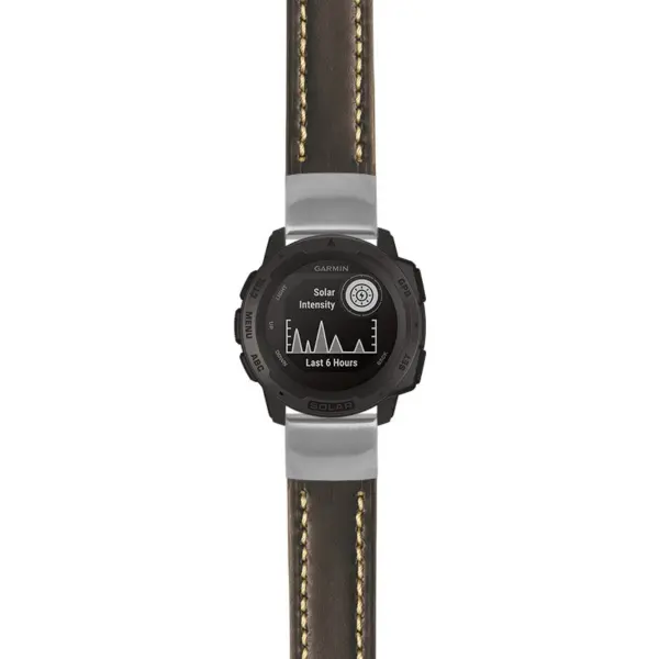 g.i.st23 Main Black & White StrapsCo Heavy Duty Mens Leather Watch Band Strap 20mm