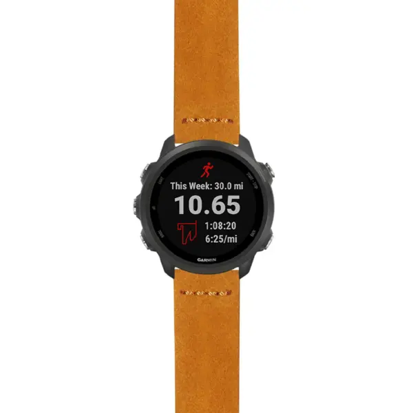 g.f245.st29 Main Tan StrapsCo Heavy Duty Suede Watch Strap 20mm