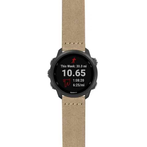 g.f245.st29 Main Grey StrapsCo Heavy Duty Suede Watch Strap 20mm