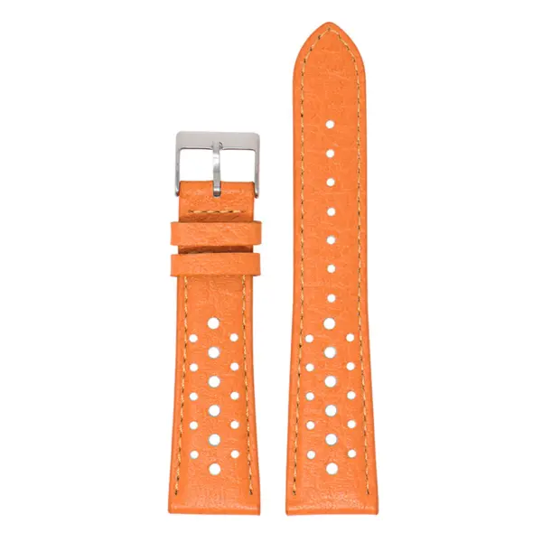 DASSARI Perforated Leather Rally Strap For MoonSwatch #10
