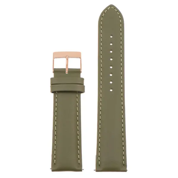 Classic Stitched Leather Strap - Extra Long For MoonSwatch #60