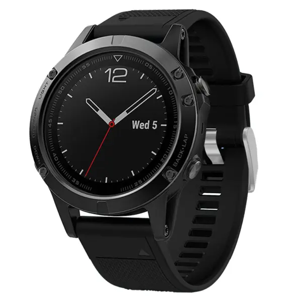 g.r18.1 Replacement Strap Band for Garmin Fenix 5 in Black