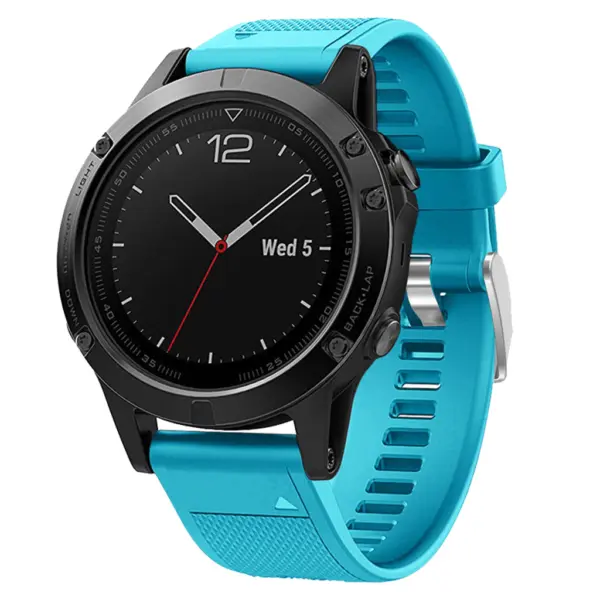 g.r18.5a Replacement Strap Band for Garmin Fenix 5 in Light Blue 1