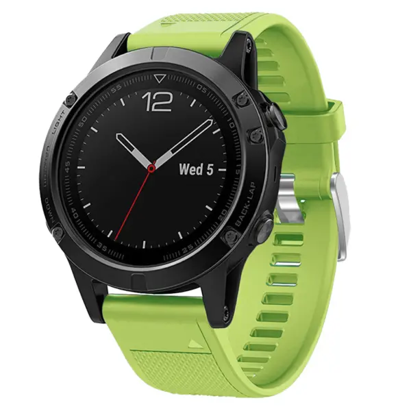 g.r18.11a Replacement Strap Band for Garmin Fenix 5 in Lime Green 1