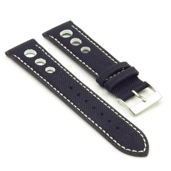 Turbo Nylon Rally Strap w Contrast Stitching & Leather Backing By DASSARI #10