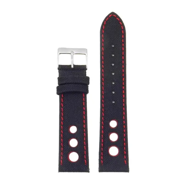 Turbo Nylon Rally Strap w Contrast Stitching & Leather Backing By DASSARI #12