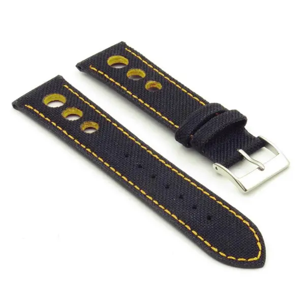 Turbo Nylon Rally Strap w Contrast Stitching & Leather Backing By DASSARI #19