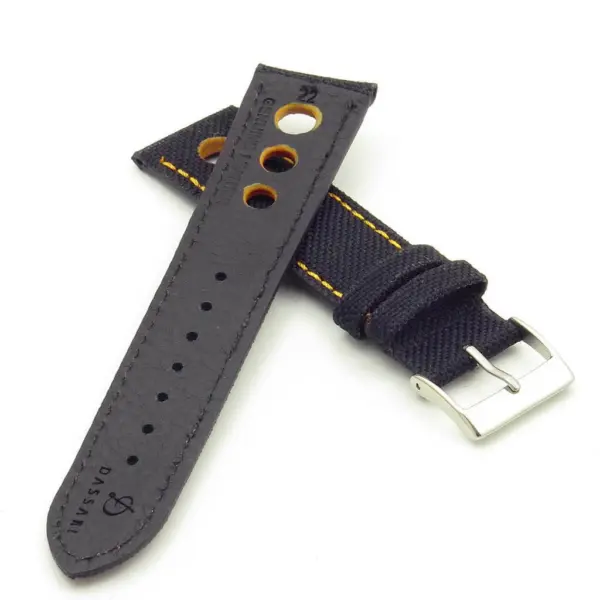 Turbo Nylon Rally Strap w Contrast Stitching & Leather Backing By DASSARI #20