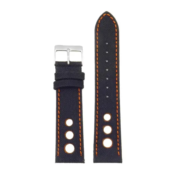 Turbo Nylon Rally Strap w Contrast Stitching & Leather Backing By DASSARI #21